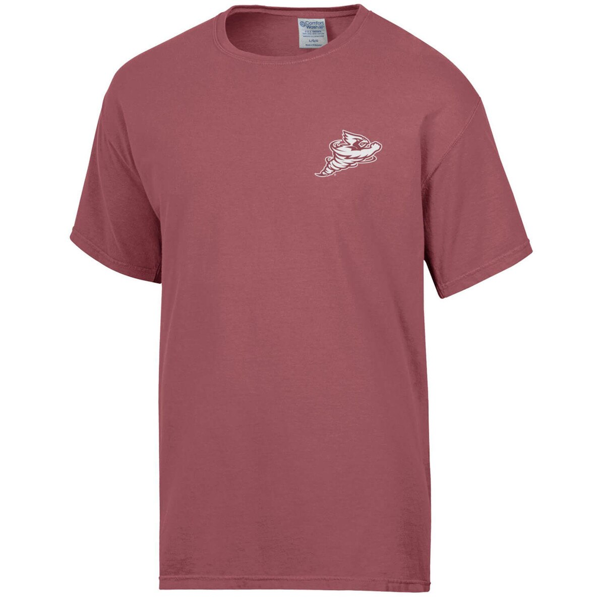 Comfort Wash Punching Cy Campus Map Cardinal Short Sleeve T-Shirt front